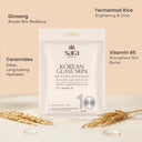 SARA Korean Glass Glow Facial Kit with Rice Water & Ceramides (10 Step) - Single Use