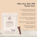 SARA Korean Glass Glow Facial Kit with Rice Water & Ceramides (10 Step) - Single Use