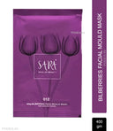 Sara Bilberries Facial Mould Mask For Brightened & Hydrated Skin, De-tan for youthful looks (400gm)