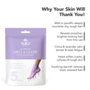 Sara Korean Melt & Glow Pedicure & Manicure Kit With Paraffin Wax Mask (5 Steps) - Single Use