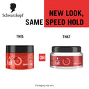 Schwarzkopf TAFT Power V12 Hair Gel With Speed Hold Technology, Non-stick & Easy to Wash off (250ml)