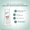 Sebamed Anti-Dry Revitalizing Shampoo, pH 5.5 Iconfirmed 49% Less Dryness In 3 Weeks (200ml)
