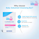 Sebamed Baby Cleansing Bar, pH 5.5 , Newborn Bathing, Soap Free, Tear Free (100gm)