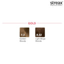 Streax Professional Argan Secrets Hair Colourant Cream - Golden Blonde 7.3 (60gm)