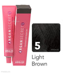 Streax Professional Argan Secrets Hair Colourant Cream - Light Brown 5 (60gm)