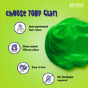 Streax Professional Hold & Play Funky Colours - Glorious Green (100gm)