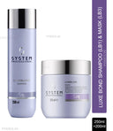 System Professional LuxeBlond Shampoo - LB1 (250ml) & Mask - LB3 (200ml) Combo