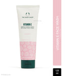The Body Shop Vitamin E Gentle Facial Wash Cleanses & Hydrates All Skin Types Non-Drying Formula (125ml)