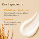 The Face Shop Ceramide & Rice Moisturizer - Korean Day Cream for Barrier Repair & Glass Skin Glow (50ml)