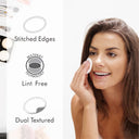 Tulips 50 Round Facial Cotton Pads For Applying & Removing Makeup - Sensitive Skin (50pcs)