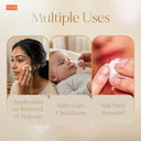 Tulips White Cotton Ball 50 Pcs For Face Cleaning & Nail Paint Remover (50pcs)