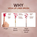 Vega Make-up brush Lip Liner MBN-15 (Rose Gold)