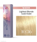 Wella Professionals Koleston Perfect Illumina Color 10/36 Warm Lightest Blonde Gold Violet (60gm)