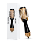 Alan Truman The Blow Brush - Gold Ceramic |1100 Watts |Dryer In The Form Of A Brush |6 in 1 Multistyler |Two Layered Bristles | 3 Tempeature & Speed Settings