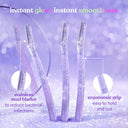 Buy Bombae Products at the lowest price from Pixies.in. Check out Bombae Glamup Face And Eyebrow Facial Hair Remover-Painless Glitter Razor For Beauty Makeup - (Pack of 3) reviews. COD