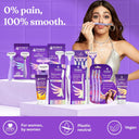 Bombae Glamup Face And Eyebrow Facial Hair Remover - Painless Glitter Razor For Beauty Makeup - (Pack of 3)
