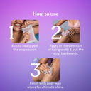 Bombae Women Full Body Wax Strips For Dry Skin- (8+2 Strips) - Hair Removal With Shea Butter (8+2 Strips)