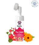 Bscly Paw Cleaner – 120ml Waterless Foot Scrubber Foam with Strawberry & Calendula, Natural, Moisturizing & Gentle for Dogs & Cats