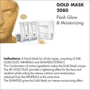 Casmara Mask for Flash Glow & Moisturizing Gold Mask 2080 (1 Gel & 1 Powder) (1Pc)