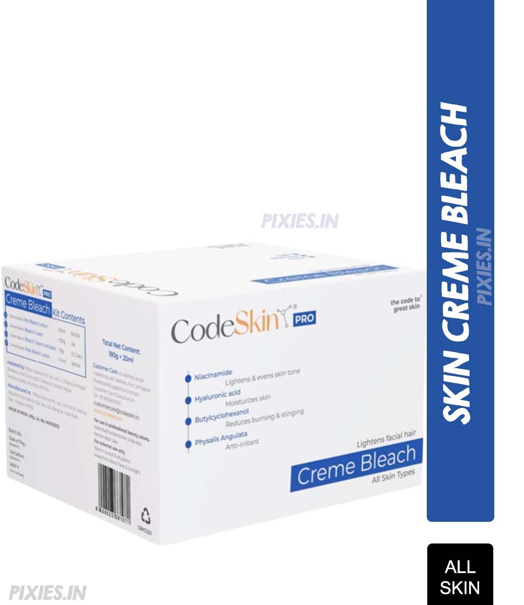 Buy CodeSkin Pro Creme Bleach - All Skin Types Online in India – Pixies.in