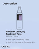 Shop COSRX AHA/BHA Clarifying Treatment Toner (150ml) Online in India Chennai Tamil Nadu / Review