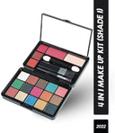 Fashion Colour Professional And Home 4 IN 1 Makeup Kit With 15 Glamorous Eyeshadow, 3 Glossy Lip Gloss, 1 Powder Cake and 1 Blusher FC2022 (Shade 01)
