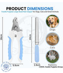 Foodie Puppies Professional Nail Cutter – Large, 4mm Stainless Steel Blades, Rubber Grip, Safety Lock, Precise Clipper for Dogs, Puppies, Cats & Small Animals