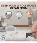 Foodie Puppies Hair Remover Lint Roller – 60 Layers Sticky Sheets, Ergonomic Plastic Handle, Strong Adhesive for Pet Hair & Dust Removal