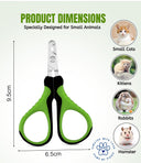 Foodie Puppies Cat Nail Scissors – Stainless Steel Blades, Anti-Slip Ergonomic Handle with Safety Guard, Precision Trimmer for Cats & Small Pets