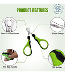 Foodie Puppies Cat Nail Scissors – Stainless Steel Blades, Anti-Slip Ergonomic Handle with Safety Guard, Precision Trimmer for Cats & Small Pets