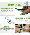 Foodie Puppies Cat Nail Scissors – Stainless Steel Blades, Anti-Slip Ergonomic Handle with Safety Guard, Precision Trimmer for Cats & Small Pets