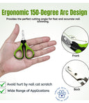 Foodie Puppies Cat Nail Scissors – Stainless Steel Blades, Anti-Slip Ergonomic Handle with Safety Guard, Precision Trimmer for Cats & Small Pets