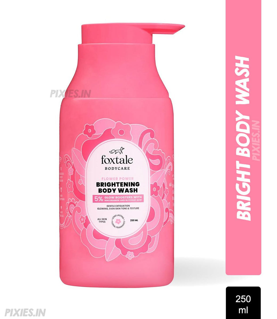 Buy Foxtale Brightening Body Wash With Glycolic Acid & Niacinamide For ...