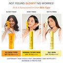 Foxtale Glow Sunscreen SPF 50 PA++++ with Vitamin C & Niacinamide for a Dewy Glow