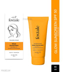Foxtale Glow Sunscreen SPF 50 PA++++ with Vitamin C & Niacinamide for a Dewy Glow