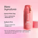 Buy Foxtale Purify & Glow Cleanser + Mask With French Pink Clay & Sodium (100ml) Online in India