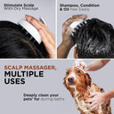FURR Scalp Massager Brush | Helps In Stimulating Blood Flow & Reducing Dandruff | Silicon Massager
