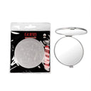 GUBB USA Dual Pocket Mirror for Women Magnifying for Makeup 5X- Silver (1Pc)