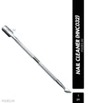 Hair Line Professional Multipurpose Stainless Steel Double Head Spoon Nail Pusher and Cuticle Remover (HNC032)