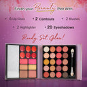 Hilary Rhoda Eyeshadow With Highlighters, Blushes & Contours The Book of Makeup - (Shade 01)