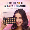 Hilary Rhoda Play N Blend Eyeshadow Palette - 18 Trendy Colours - Shade Iconic 02 (20gm)