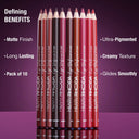 Buy Hilary Rhoda Products at the lowest price from Pixies.in. Check out Hilary Rhoda Set Of 10 Smooth Application Lip Definer Long Lasting Lip Liner (9.3gm Each) reviews. COD