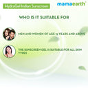 Mamaearth HydraGel Indian Sunscreen SPF 50, with Aloe Vera & Raspberry, for Sun Protection (50gm)