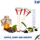 Kai Japan Hibiscus 3 Blade Razor For Women (Pack of 5)