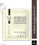 fyc-professional-korean-glass-skin-rice-water-facial-kit-9-steps-single-use-183gm