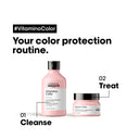 Protects colored hair from fading for up to 8 Weeks*; Gives 5X More Shine* to colored hair; Helps hair color last longer. *Instrumental test shampoo + mask vs. non-conditioning shampoo