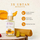 Shop Lotus Herbals Radiance Boost Ubtan Face Serum SPF 20 (30ml) Online in India Chennai Tamil Nadu / Review