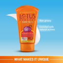 Lotus Herbals Safe Sun Skin Lightening Anti Tan Cream PA+++ SPF 30 50 gm
