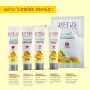 Lotus Herbals WhiteGlow Vitamin C + Gold Radiance Facial kit (4 Kits)