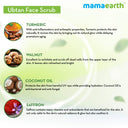 Shop Mamaearth Ubtan Scrub For Face With Turmeric & Walnut For Tan Removal (100gm) Online in India Chennai Tamil Nadu / Review